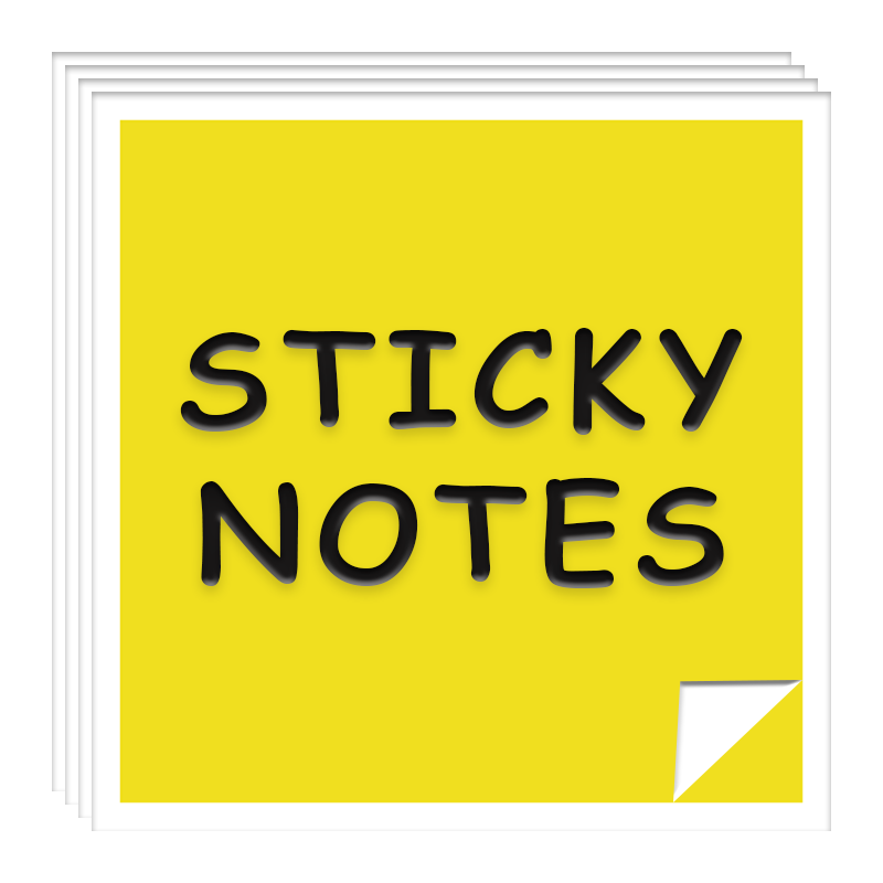 Sticky Notes Tab